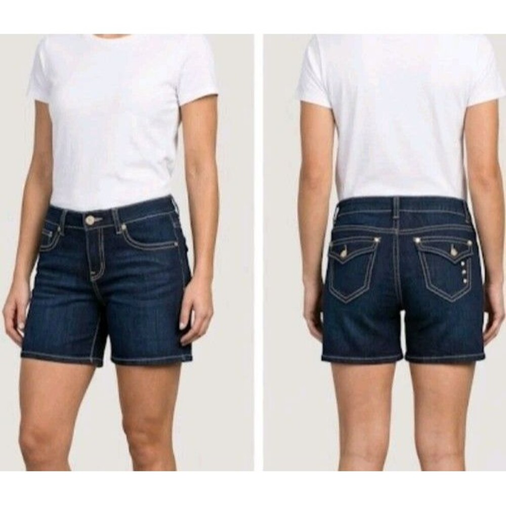 SOUTHPOLE JEAN SHORTS DENIM SIZE 5 WAIST 30 DARK BLUE DESIGN POCKETS